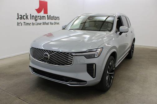 Vapour Grey Metallic 2026 Volvo XC90 Plus, B6 AWD Gas (mild hybrid), Gasoline, Bright, 7 Seats