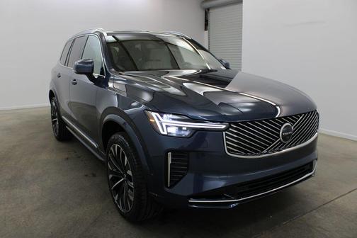 Denim Blue Metallic 2026 Volvo XC90 Plus, B6 AWD Gas (mild hybrid), Gasoline, Bright, 7 Seats
