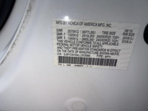 2020 Acura MDX 3.5L w/Technology Package