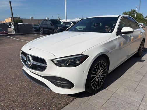 White 2023 Mercedes-Benz C-Class Sedan