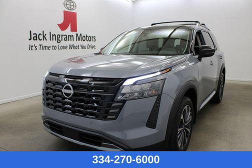 Gray 2026 Nissan Pathfinder Platinum