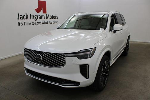 Crystal White Pearl 2026 Volvo XC90 Ultra, B6 AWD Gas (mild hybrid), Gasoline, Bright, 7 Seats