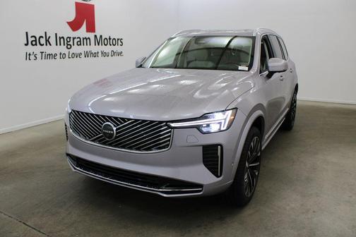 Aurora Silver 2026 Volvo XC90 Ultra, B6 AWD Gas (mild hybrid), Gasoline, Bright, 7 Seats