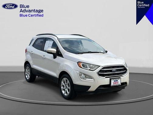 White Platinum Tri-Coat Metallic 2018 Ford EcoSport SE