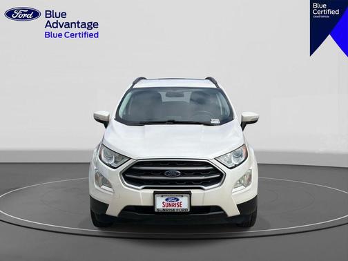 White Platinum Tri-Coat Metallic 2018 Ford EcoSport SE