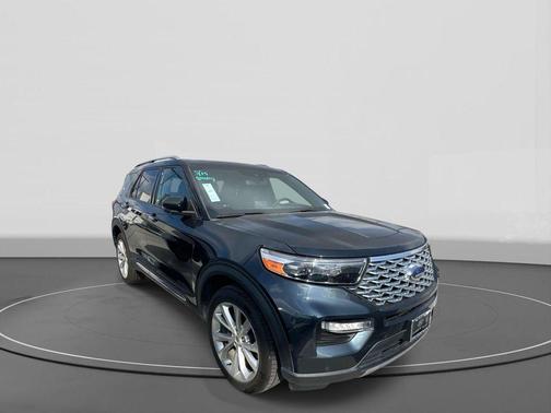 Blue Metallic 2023 Ford Explorer Platinum
