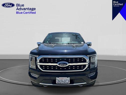 Antimatter Blue Metallic 2021 Ford F-150 Platinum