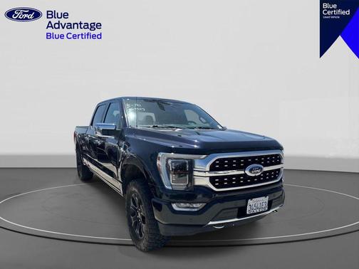 Antimatter Blue Metallic 2021 Ford F-150 Platinum