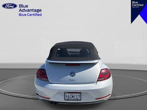 White Silver Metallic w/ Black Top 2019 Volkswagen Beetle 2.0T S