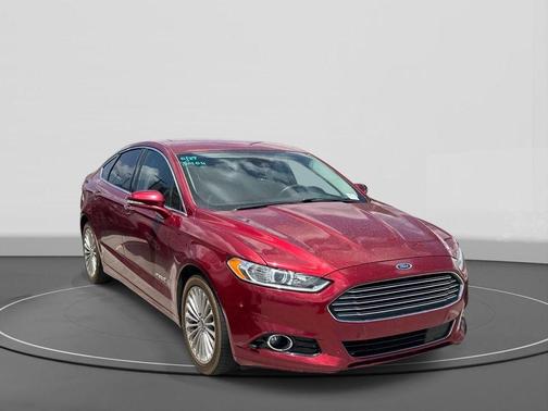 Ruby Red Tinted Clearcoat 2014 Ford Fusion Hybrid Titanium