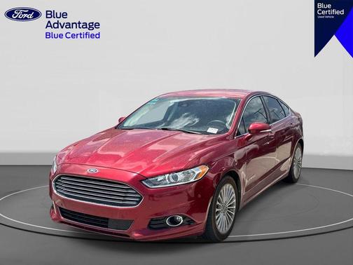 Ruby Red Tinted Clearcoat 2014 Ford Fusion Hybrid Titanium