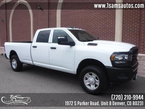 Bright White Clearcoat 2023 RAM 2500 Tradesman Crew Cab 4x4 8' Box