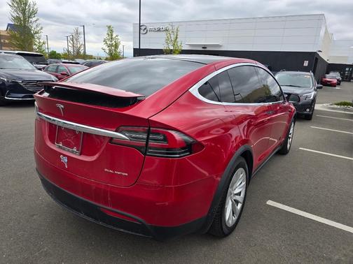 Red Multi-Coat 2021 Tesla Model X Long Range Dual Motor All-Wheel Drive