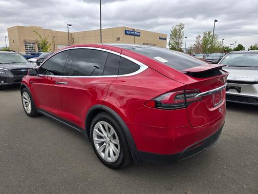 Red Multi-Coat 2021 Tesla Model X Long Range Dual Motor All-Wheel Drive
