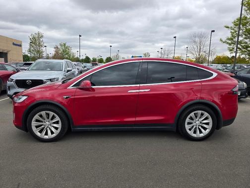 Red Multi-Coat 2021 Tesla Model X Long Range Dual Motor All-Wheel Drive