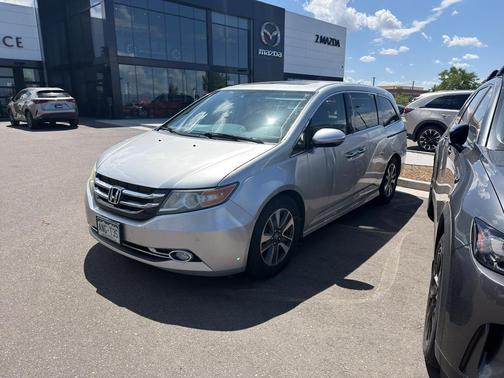 Alabaster Silver Metallic 2015 Honda Odyssey Touring Elite