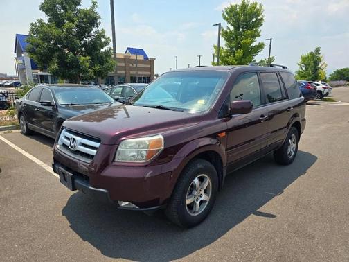 Maroon 2008 Honda Pilot EX-L
