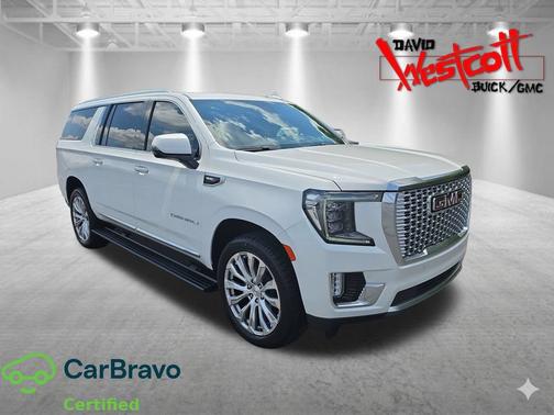 White Frost Tricoat 2023 GMC Yukon XL Denali