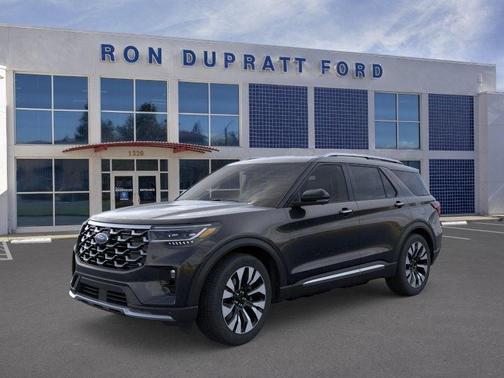 Agate Black Metallic 2026 Ford Explorer Platinum
