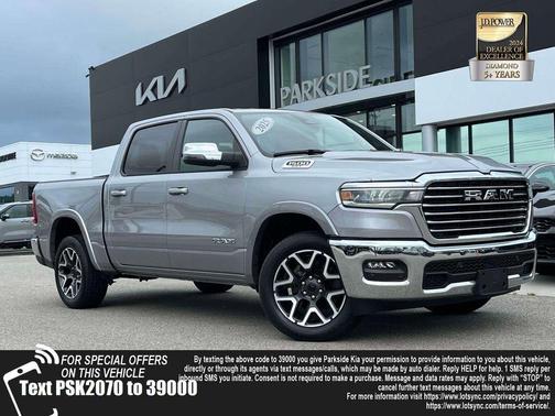 Billet Silver Metallic 2025 RAM 1500 Laramie