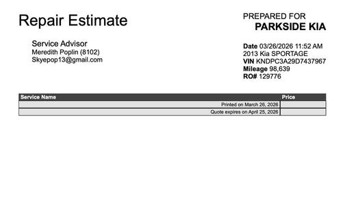 Mineral Silver 2013 Kia Sportage EX