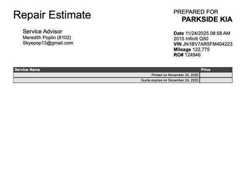 2015 INFINITI Q50 Premium