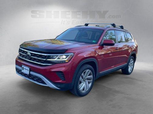 Red Metallic 2021 Volkswagen Atlas 3.6L SEL
