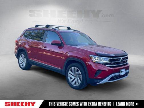 Red Metallic 2021 Volkswagen Atlas 3.6L SEL