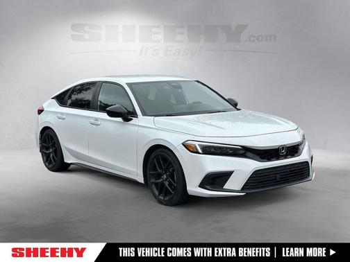 Platinum White Pearl 2024 Honda Civic Sport