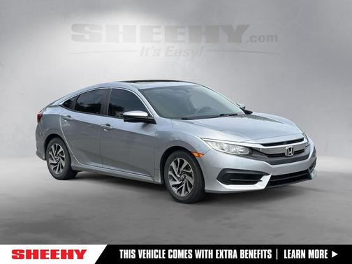 Lunar Silver Metallic 2018 Honda Civic EX