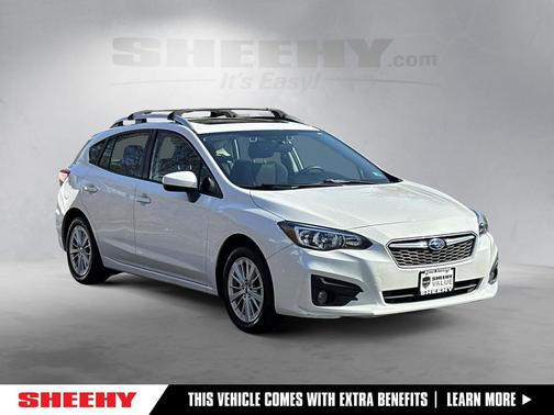Crystal White Pearl 2017 Subaru Impreza 2.0i Premium