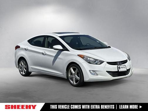 Shimmering White 2013 Hyundai ELANTRA Limited