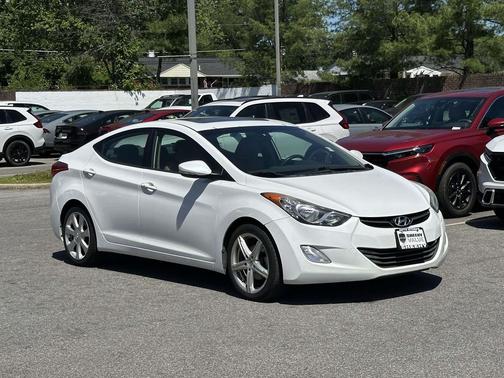 Shimmering White 2013 Hyundai ELANTRA Limited
