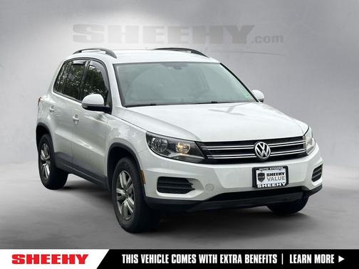Pure White 2016 Volkswagen Tiguan S