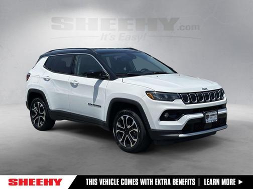 Bright White Clearcoat 2022 Jeep Compass Limited
