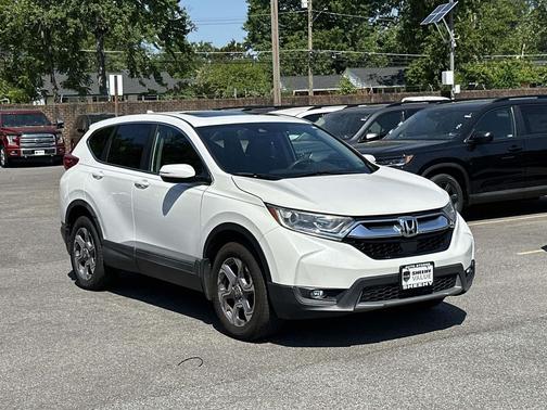 Platinum White Pearl 2019 Honda CR-V EX
