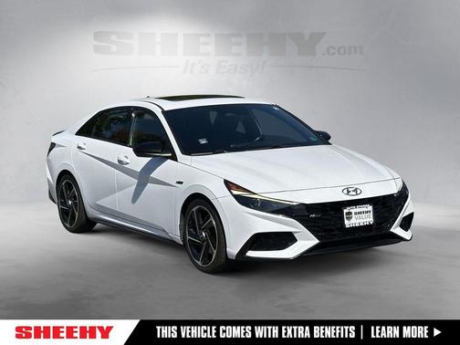 Ceramic White 2021 Hyundai ELANTRA N Line