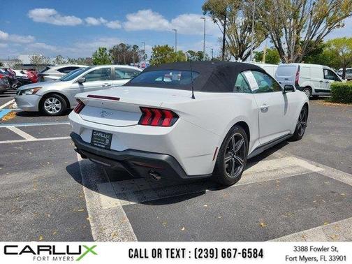 Oxford White 2024 Ford Mustang EcoBoost Convertible