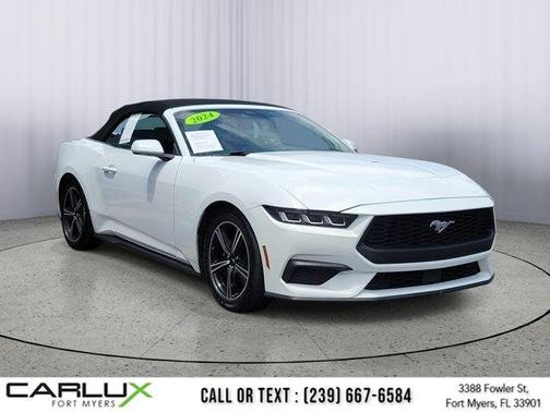Oxford White 2024 Ford Mustang EcoBoost Convertible