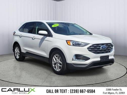 Star White Metallic Tri-Coat 2022 Ford Edge SEL