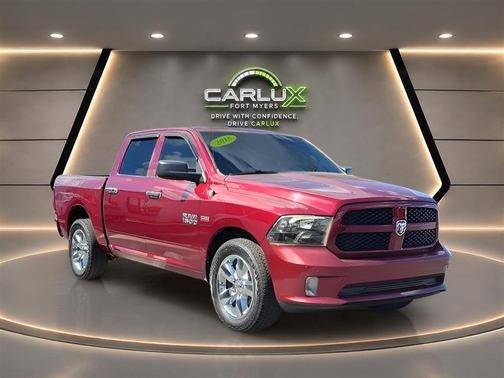 Bright Red 2018 RAM 1500 Express 4x2 Crew Cab 5'7" Box