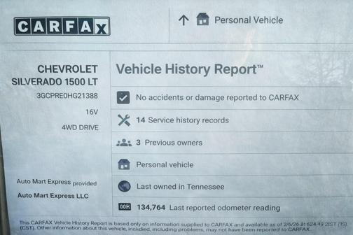 2017 Chevrolet Silverado 1500 1LT