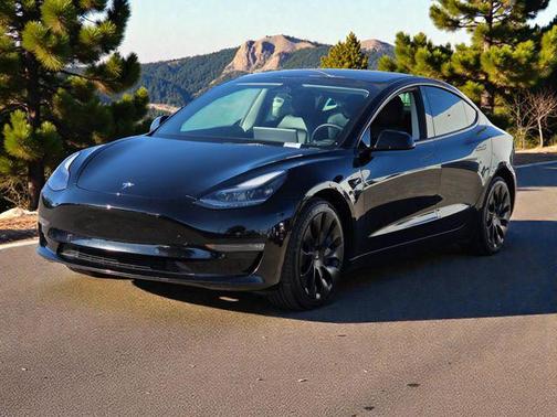 Solid Black 2022 Tesla Model 3 Long Range