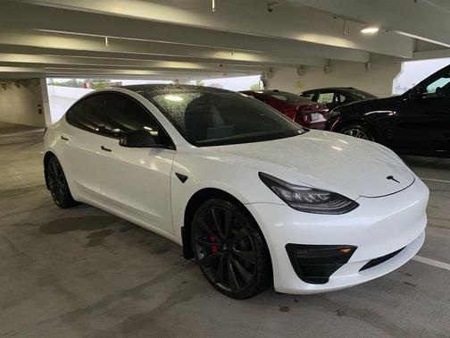 White 2020 Tesla Model 3 Performance
