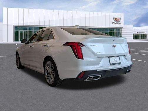 Crystal White Tri-Coat 2023 Cadillac CT4 Premium Luxury