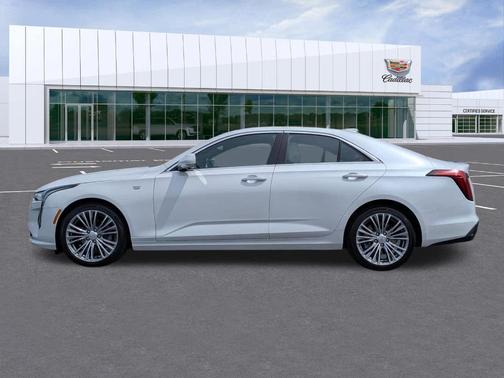 Crystal White Tri-Coat 2023 Cadillac CT4 Premium Luxury