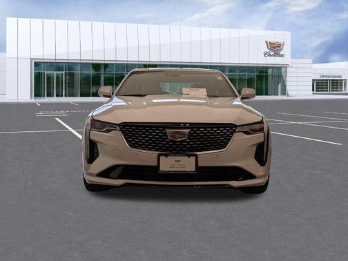 Crystal White Tri-Coat 2023 Cadillac CT4 Premium Luxury
