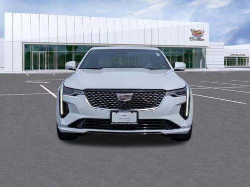 Crystal White Tri-Coat 2023 Cadillac CT4 Premium Luxury