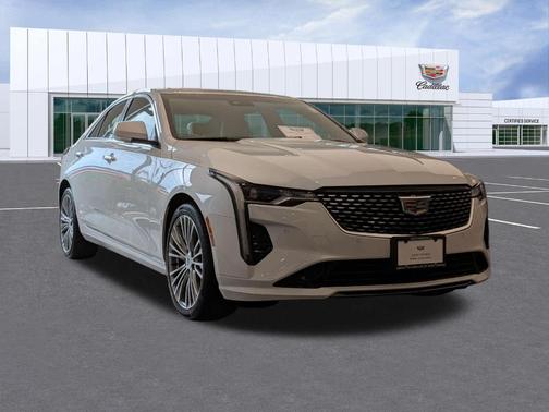 Crystal White Tri-Coat 2023 Cadillac CT4 Premium Luxury