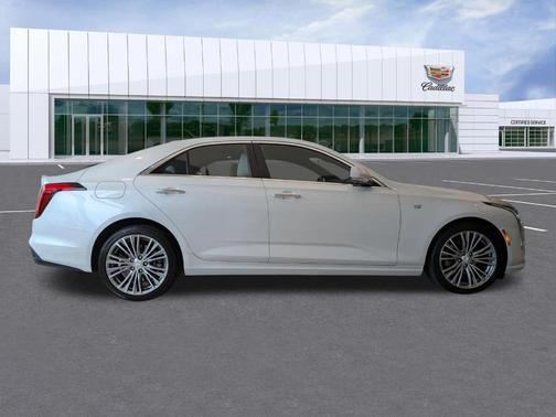 Crystal White Tri-Coat 2023 Cadillac CT4 Premium Luxury